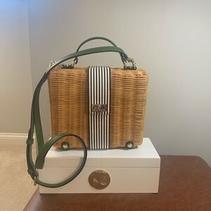 Henri Bendel Montauk Wicker Lunch Box